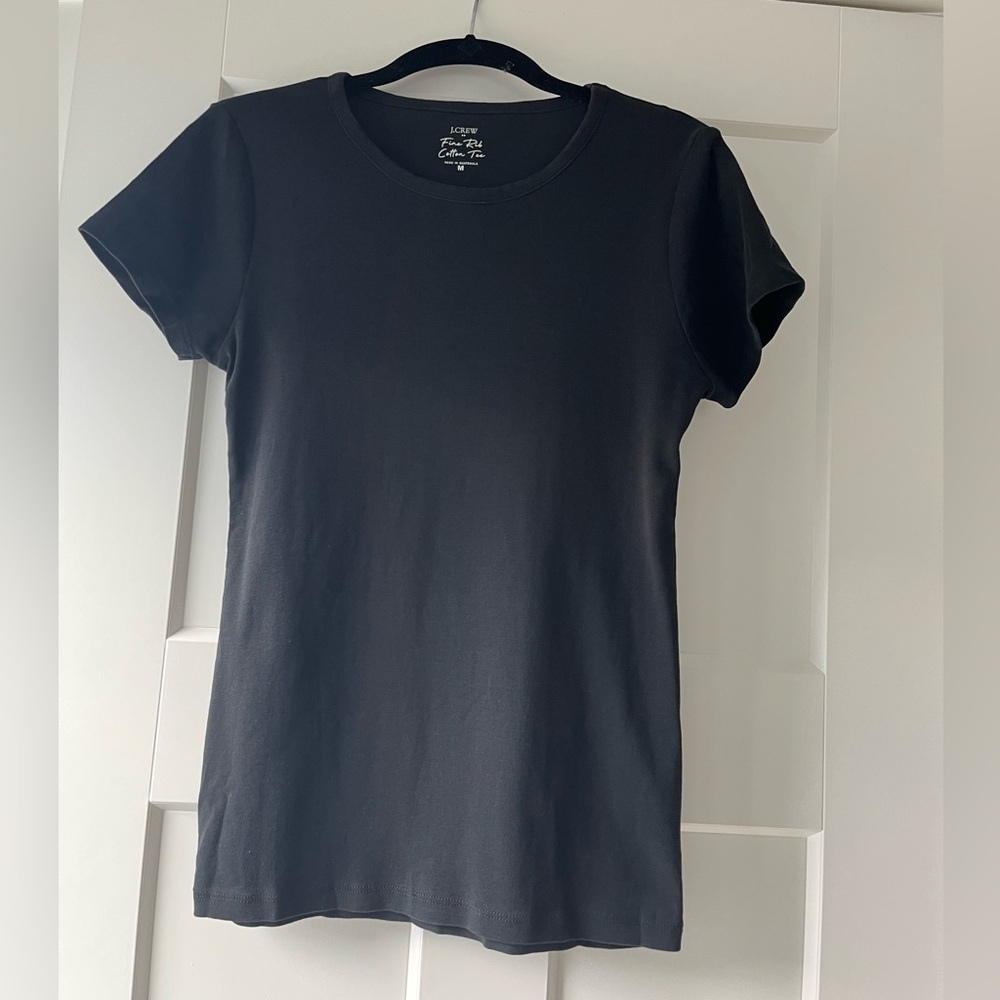 J. Crew Black Short Sleeve Tee